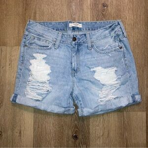 Abercrombie & Fitch Women’s Blue Jean Shorts Distressed Cut-Off Y2K | Size 27